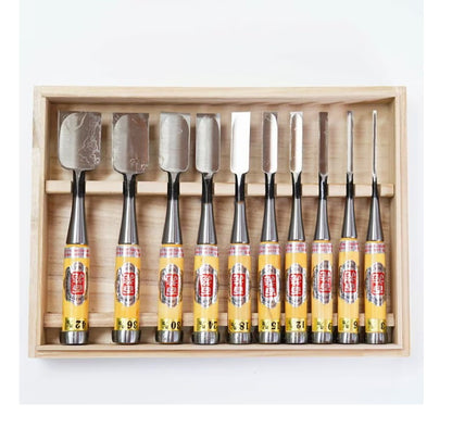 Coffret de 10 ciseaux japonais Hyakuzo Oire Nomi