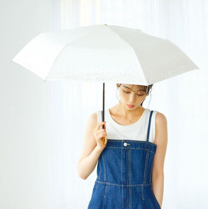Parapluie Japonais Pliant Mini Anti-UV Bordure Étoiles Wpc.