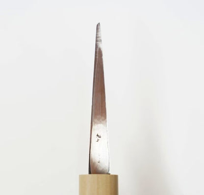 Baishinshi Couteau de sculpture japonais 90mm – Blue Steel gaucher avec étui bois