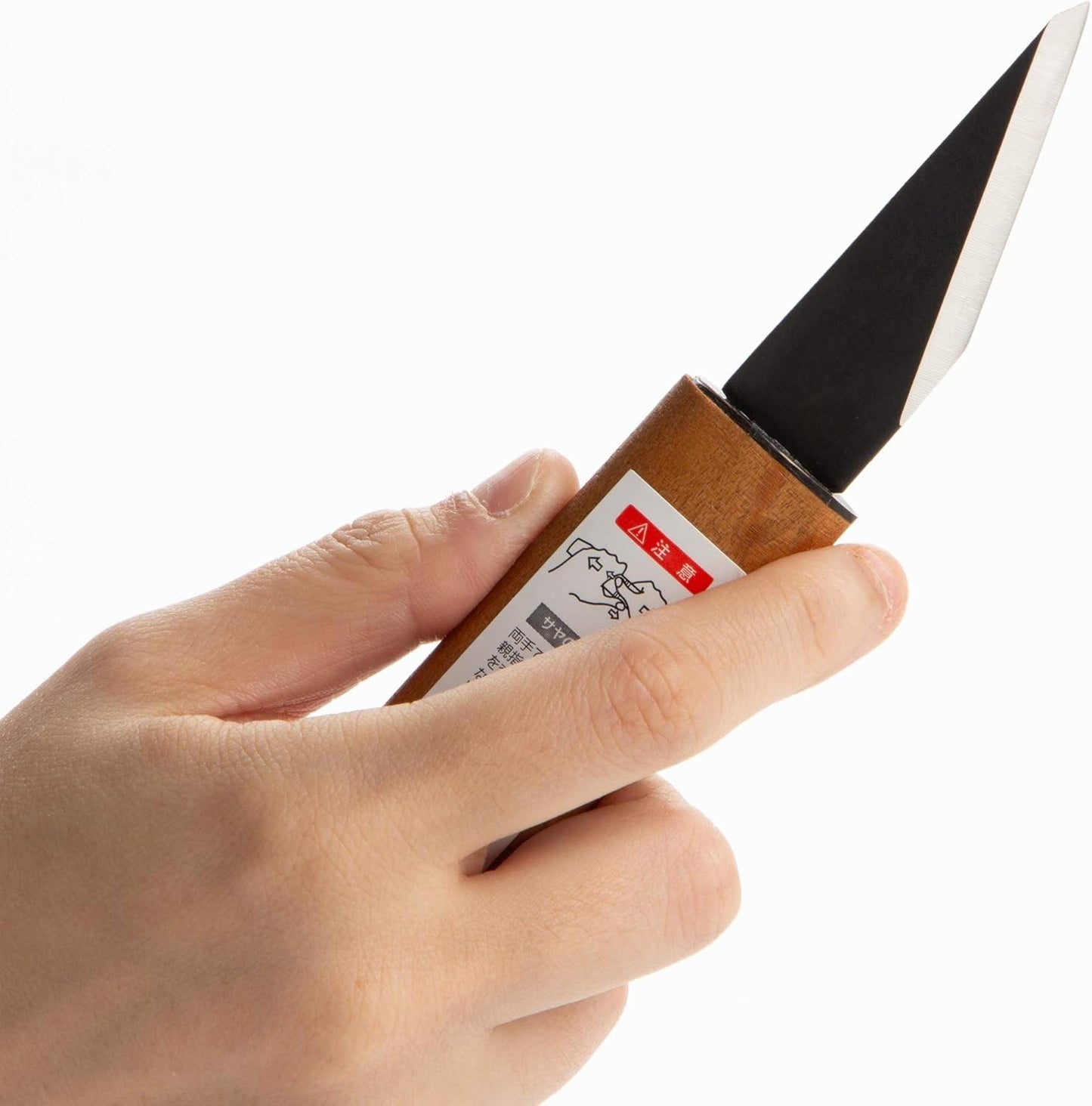 Couteau Kiridashi Japonais KAKURI Sakura Saya 40 mm – Petit Couteau de Précision avec Étui