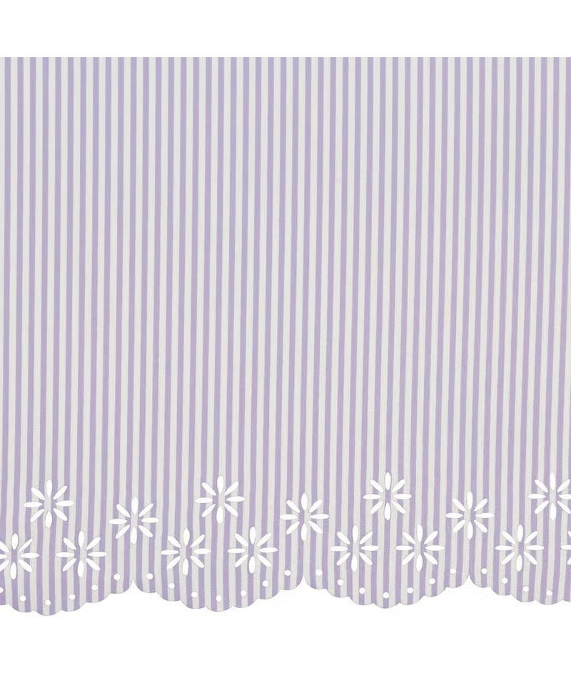 Parapluie Japonais Pliant Mini Anti-UV Bordure Fleurie et Rayures Wpc.