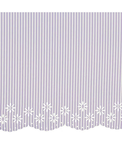 Parapluie Japonais Pliant Mini Anti-UV Bordure Fleurie et Rayures Wpc.