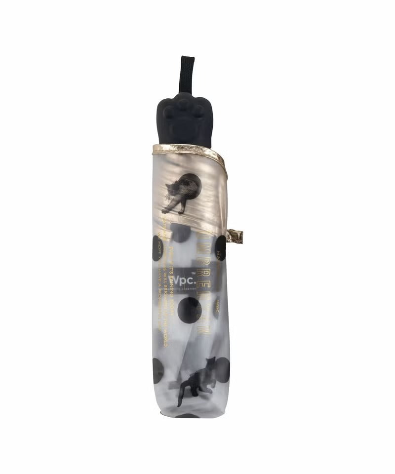 Parapluie Vinyle Transparent Pliable Motif Chats et Pois Masayuki Oki × Wpc.