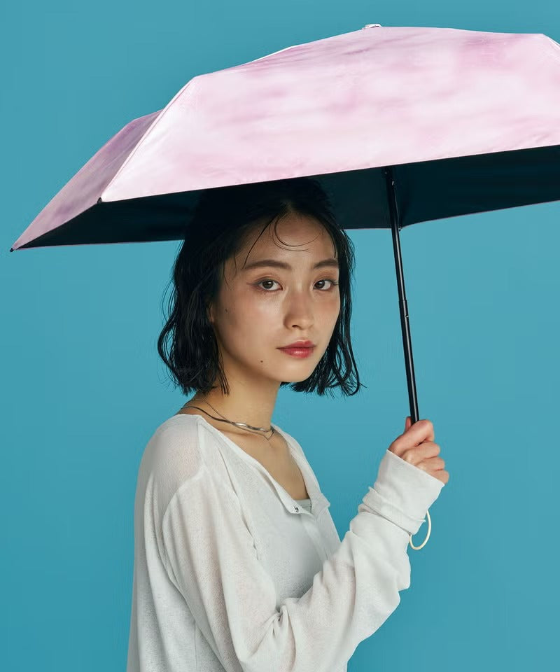 Ombrelle pliante Wpc. Hanayura Mini 50 cm – Ultra-légère 116–118 g, UV 99,9 %