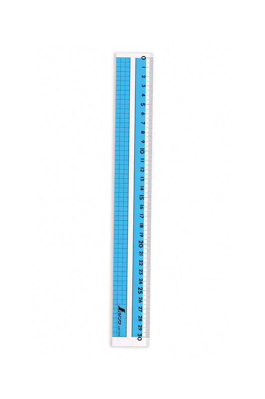 Regla Japonesa de Lectura de Datos de Acrílico de 30 cm con Banda de Color – Shinwa