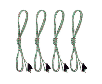 Cordelettes de tente phosphorescentes Oxtos 2 mm – Lot de 4
