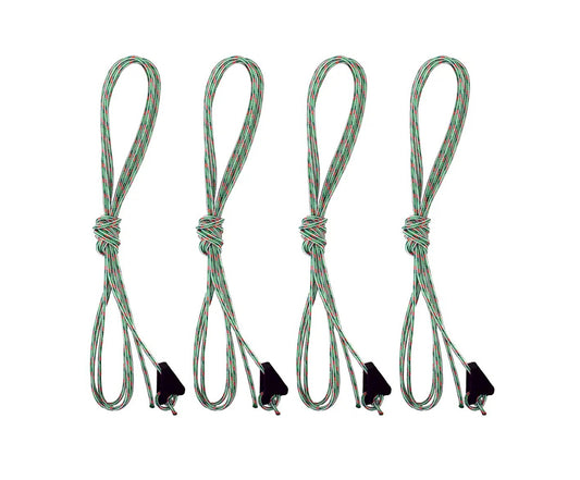 Oxtos 2mm Glow-in-the-Dark Tent Guy Lines – 4-Pack