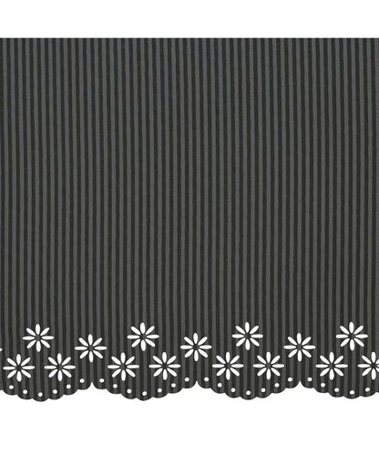 Parapluie Japonais Pliant Mini Anti-UV Bordure Fleurie et Rayures Wpc.