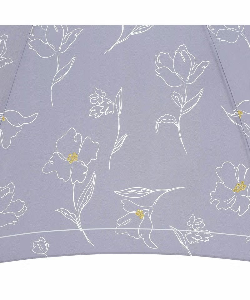 Parapluie Pliable Mini Motif Floral Anti-UV Wpc.