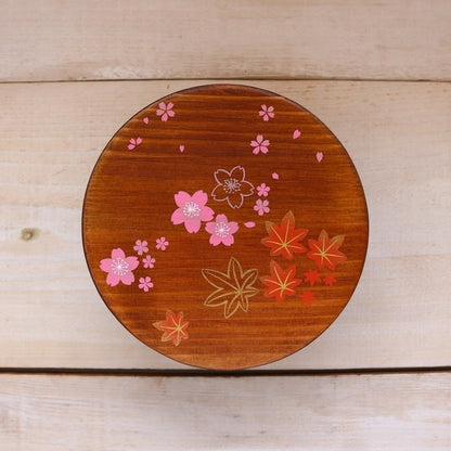 Boîte Bento Japonaise Magewappa Sakura & Momiji – Bois de Cèdre 650 ml