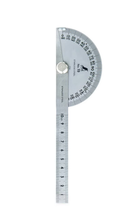 Rapporteur Shinwa Ø90 mm avec Règle Graduée 10 cm