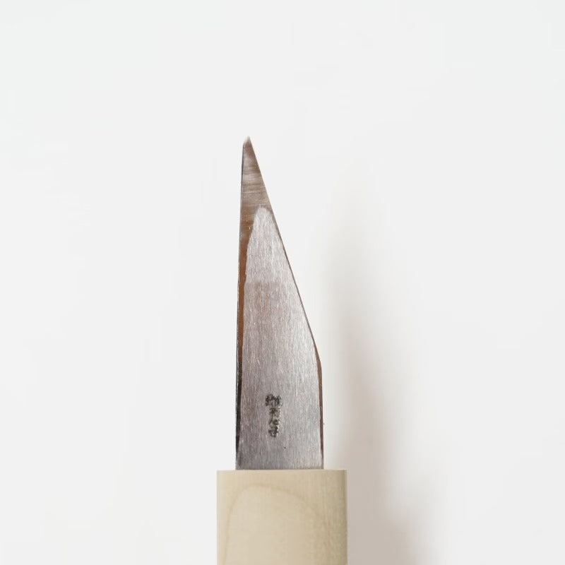 Baishinshi Yokote Kiridashi White Steel – Couteau japonais pour droitier ou gaucher avec étui bois
