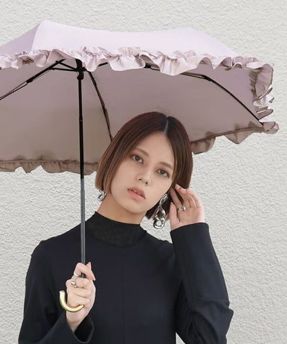 Parapluie Pliable Mini Volants Satinés Wpc. | Pluie & Soleil