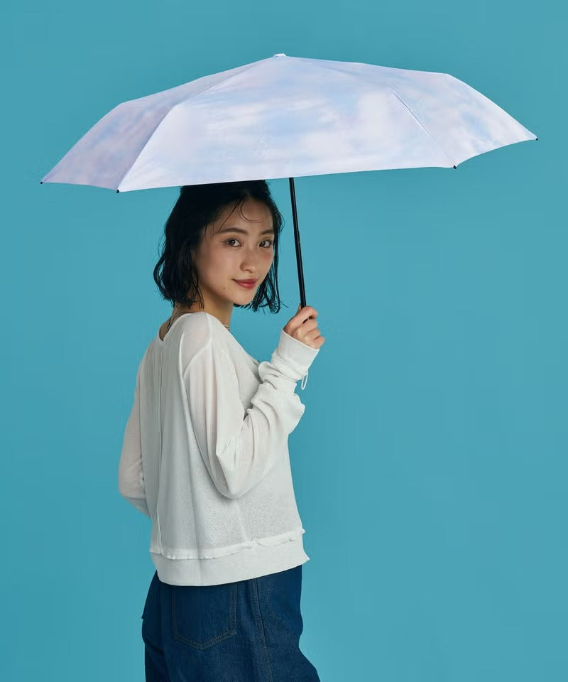 Ombrelle pliante Wpc. Hanayura Mini 50 cm – Ultra-légère 116–118 g, UV 99,9 %