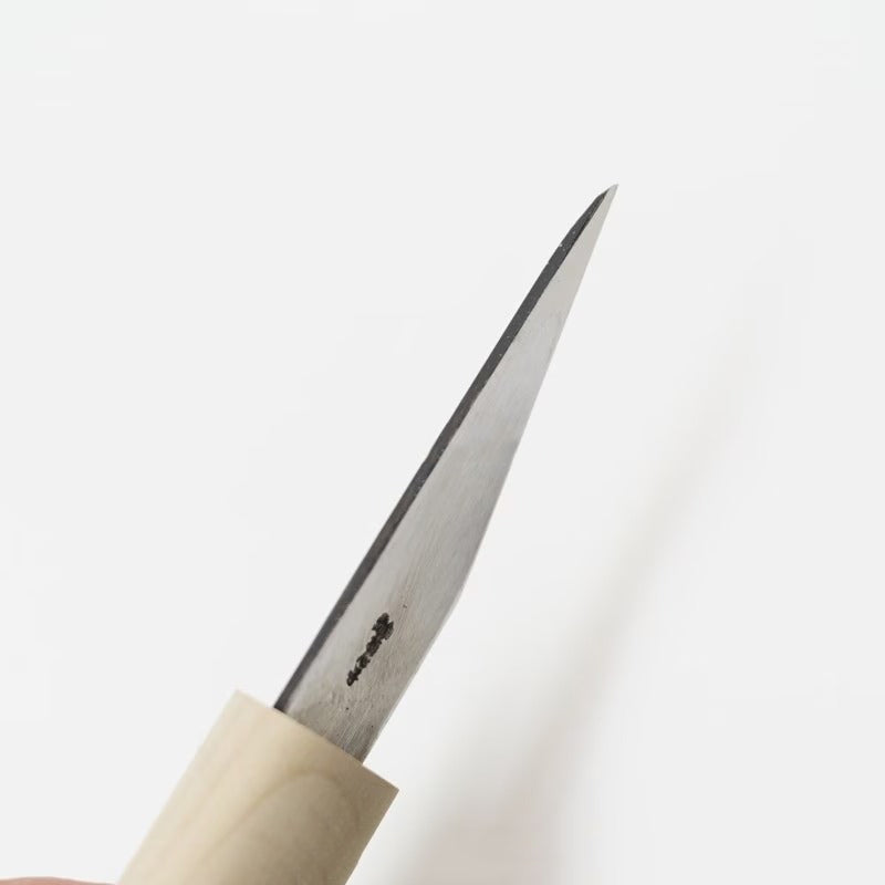 Baishinshi Yokote Kiridashi White Steel – Couteau japonais pour droitier ou gaucher avec étui bois