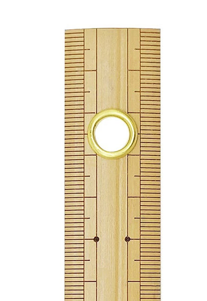 Règle Japonaise en Bambou 50 cm avec Œillet – Shinwa