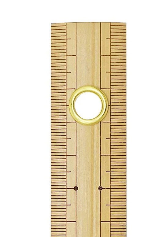 Règle Japonaise en Bambou 50 cm avec Œillet – Shinwa