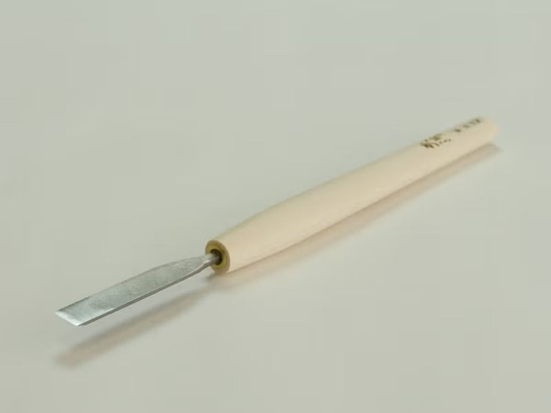 Ciseau à Bois Japonais HSS “Tendō” – Gouge Plate de Sculpture (6, 12, 18, 21, 24 mm)