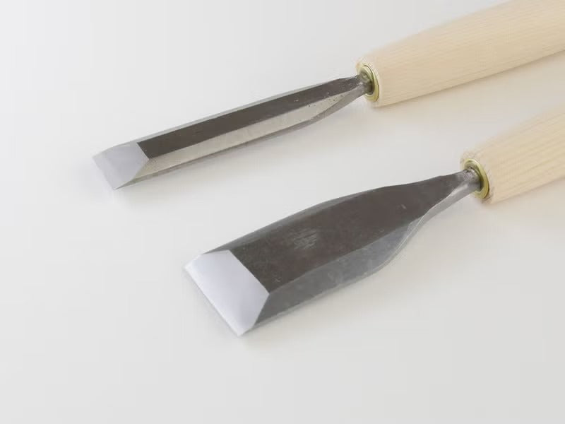 Ciseau à Bois Japonais HSS “Tendō” – Gouge Plate de Sculpture (6, 12, 18, 21, 24 mm)
