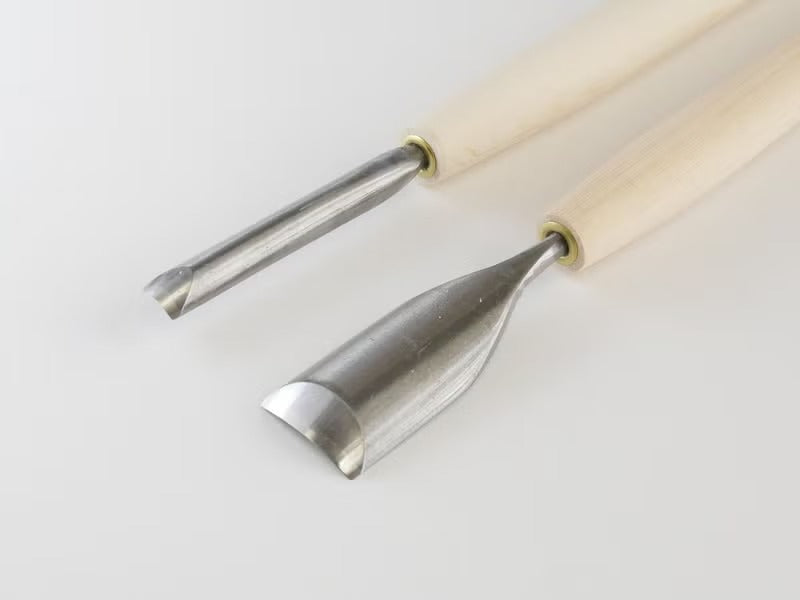 Ciseau à Bois Japonais HSS “Tendō” – Gouge Arrondie de Sculpture (6–24 mm)