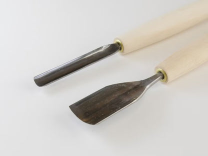Ciseau à Bois Japonais HSS “Tendō” – Gouge Arrondie de Sculpture (6–24 mm)