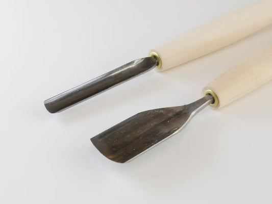 Japanese HSS "Tendō" Carving Chisel – Round Gouge (6–24 mm)