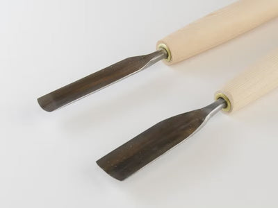 Ciseau à Bois Japonais HSS “Tendō” – Gouge Peu Profonde (6–18 mm)