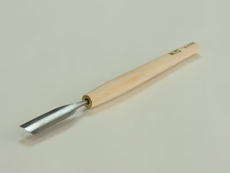 Ciseau à Bois Japonais HSS “Tendō” – Gouge Extérieure de Sculpture (6–18 mm)