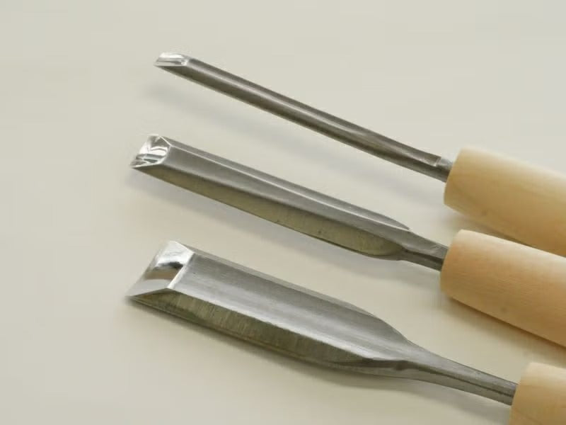 Ciseau à Bois Japonais HSS “Tendō” – Gouge Extérieure de Sculpture (6–18 mm)