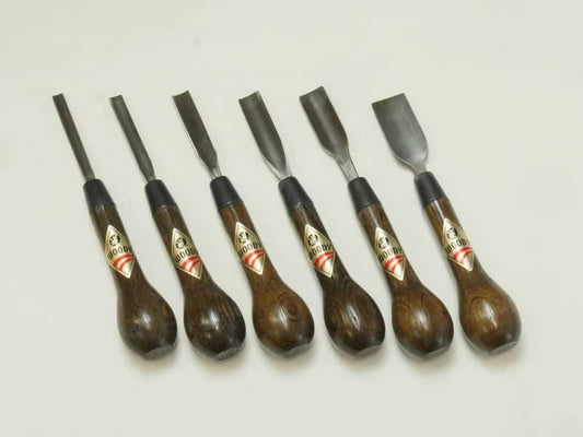 HSS WOODYCHISEL Japanese Wood Chisel – Rounded Carving Gouge (6–24 mm)