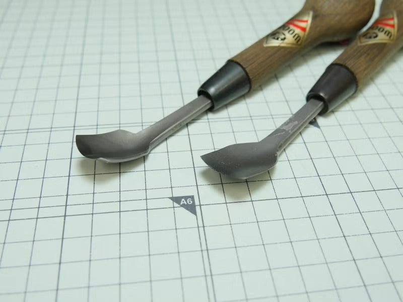 Formón japonés HSS WOODYCHISEL – Gubia cuchara (18–24 mm)