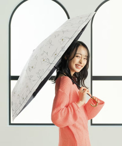 Parapluie Pliable Mini Motif Floral Anti-UV Wpc.