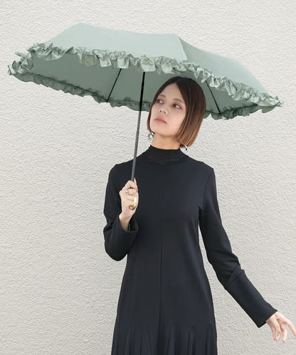 Parapluie Pliable Mini Volants Satinés Wpc. | Pluie & Soleil