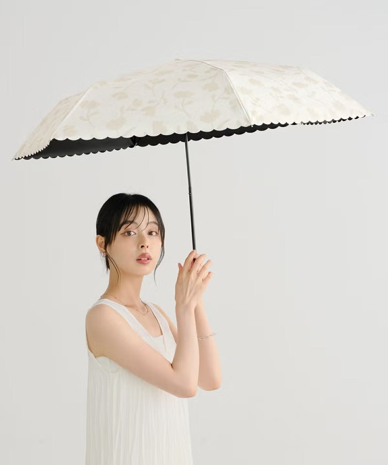 Parapluie Pliable Mini Motif Floral Ombre Anti-UV Wpc.