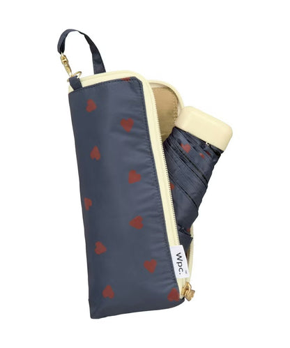 Parapluie Pliable Mini Anti-UV Motif Cœur Wpc.