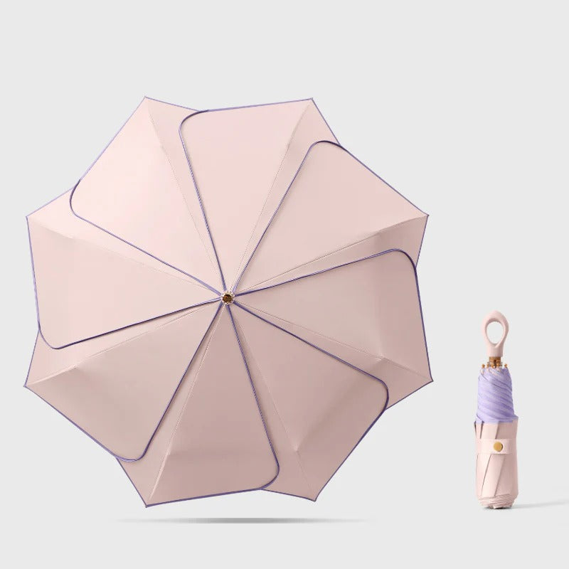 Parapluie Japonais Pliable Fleur | Ombrelle Anti-UV UPF50+ 100% UV & Pluie