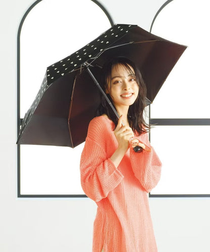 Parapluie Pliable Mini Anti-UV Motif Cœur Wpc.
