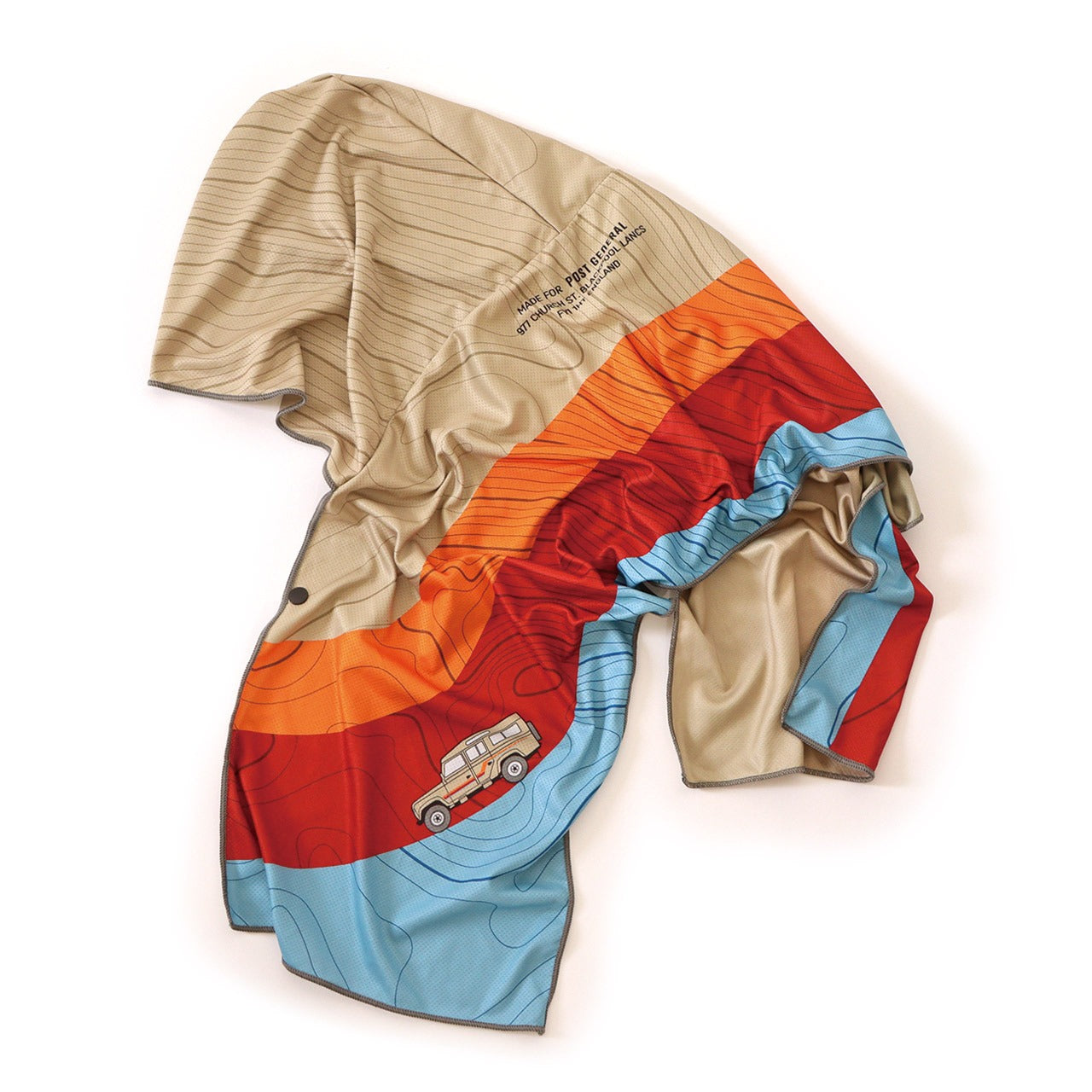 Serviette à Capuche Rafraîchissante UV UPF50+ POST GENERAL | Quick Dry Hoodie Towel
