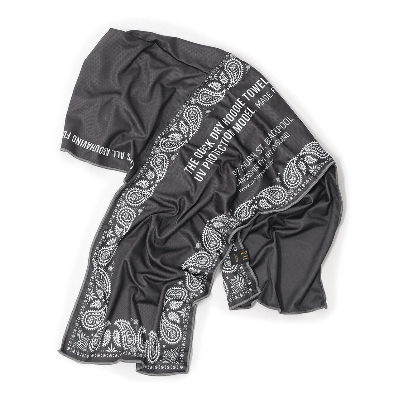 Serviette à Capuche Rafraîchissante UV UPF50+ POST GENERAL | Quick Dry Hoodie Towel