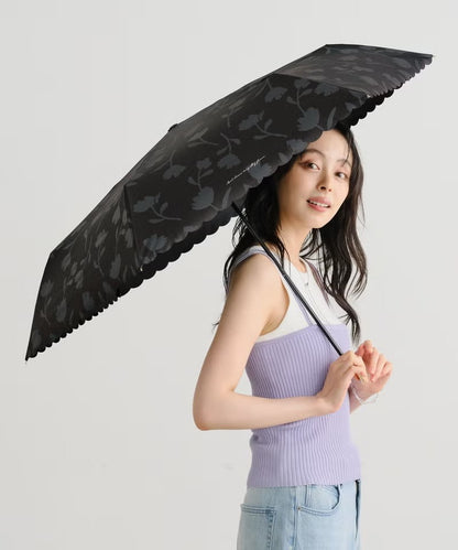 Parapluie Pliable Mini Motif Floral Ombre Anti-UV Wpc.