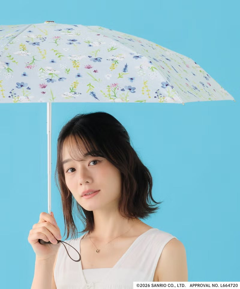 Parapluie Pliable Mini Sanrio Characters Motif Floral Aquarelle Wpc.