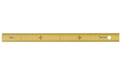 Règle Japonaise en Bambou 50 cm avec Œillet – Shinwa