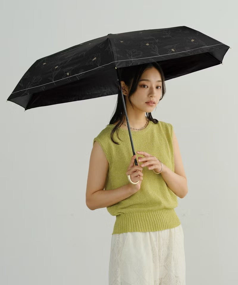 Parapluie Pliable Mini Motif Floral Anti-UV Wpc.