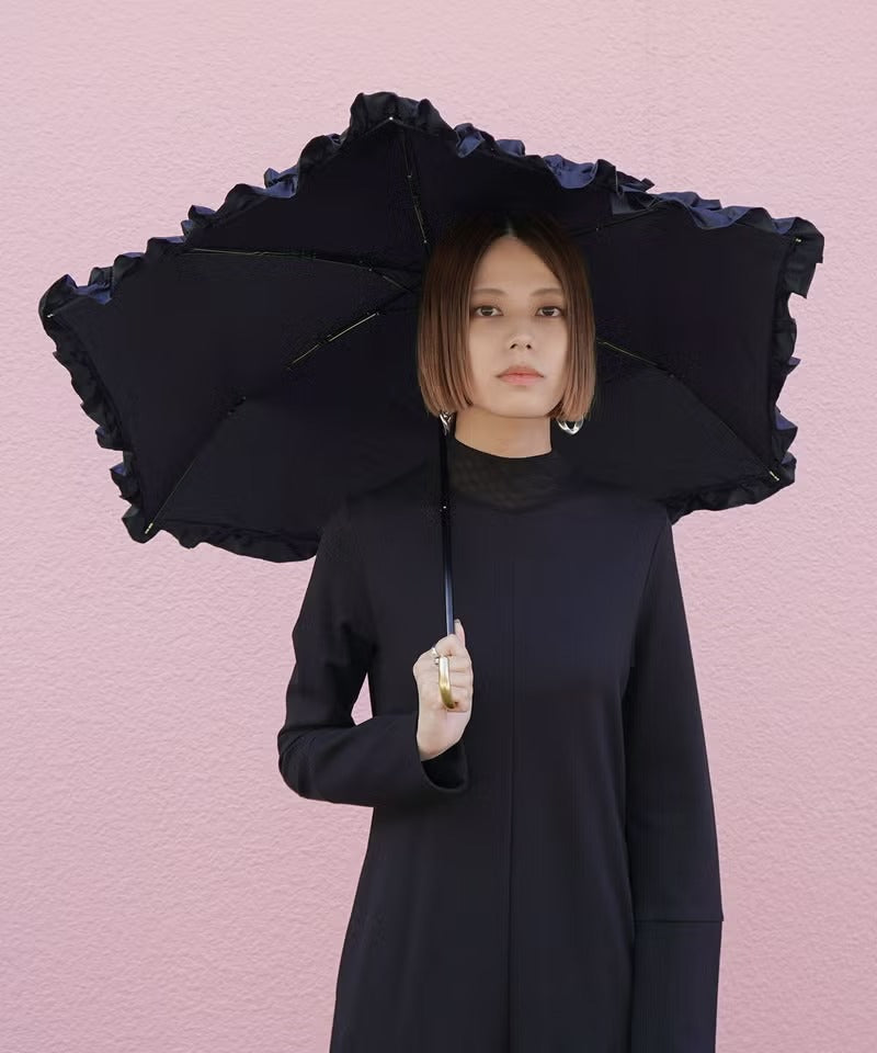 Parapluie Pliable Mini Volants Satinés Wpc. | Pluie & Soleil