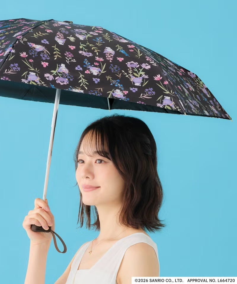 Parapluie Pliable Mini Sanrio Characters Motif Floral Aquarelle Wpc.