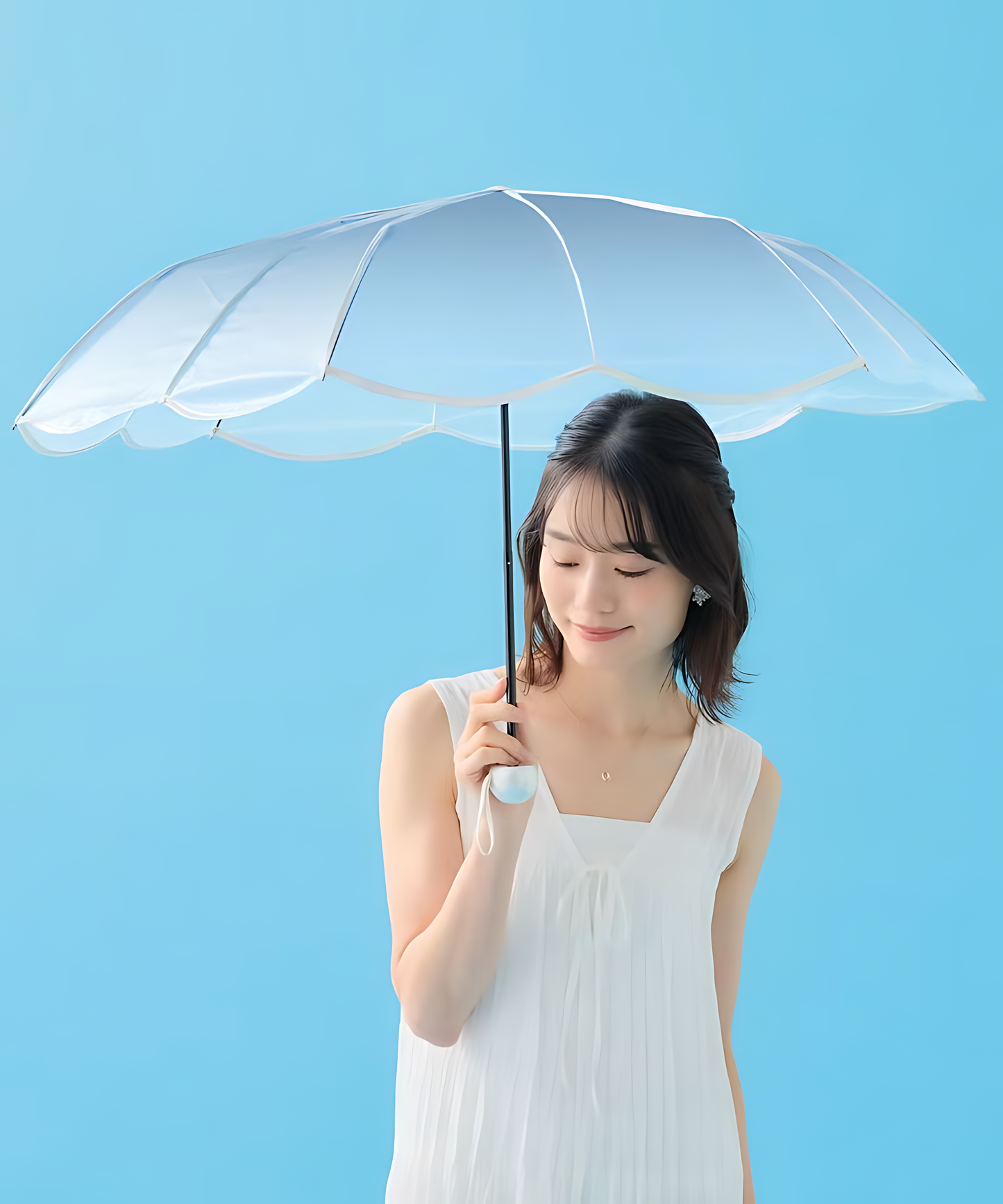 Parapluie Pliable Mini Sirène Transparent Wpc. | Parapluie Japonais Vinyle