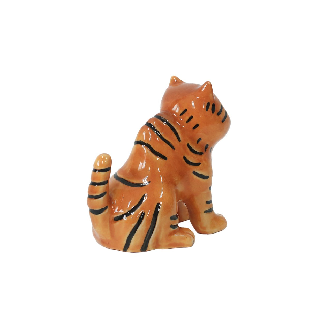 Figurine Tigre Tibétain en Porcelaine POST GENERAL | Objet Décoratif & Porte-Bagues