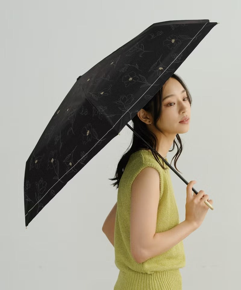 Parapluie Pliable Mini Motif Floral Anti-UV Wpc.