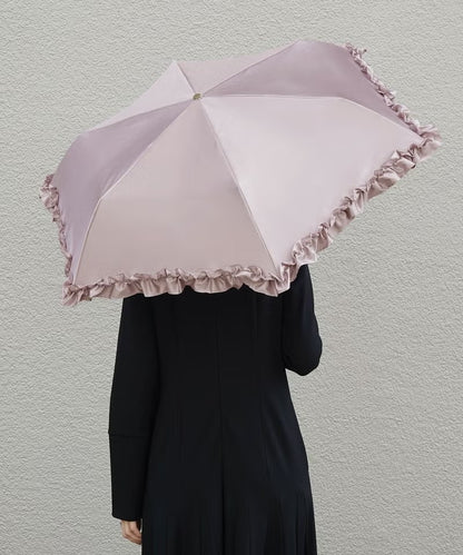 Parapluie Pliable Mini Volants Satinés Wpc. | Pluie & Soleil