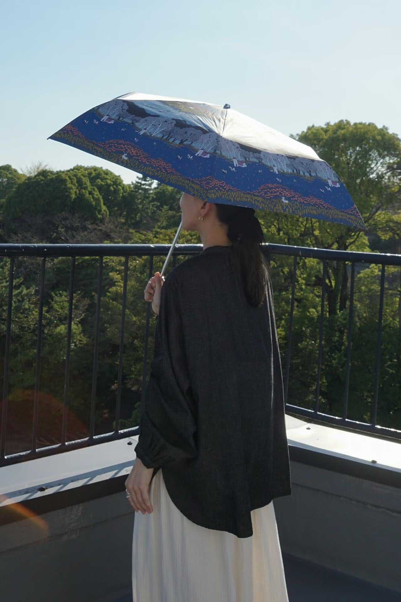 Parapluie Pliant BIEI Mini Umbrella marble SUD Mint